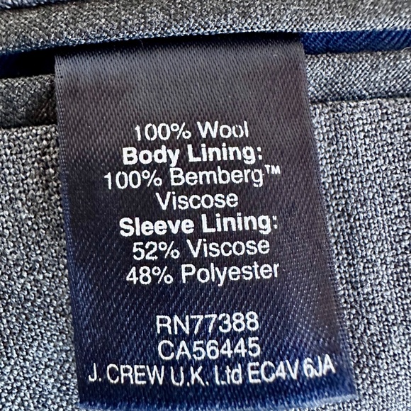 J. Crew light grey Ludlow traveler suit in tropical wool, size 38S - Picture 15 of 15